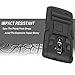 LG G Flex 2 Case, Combo Shell Cover Kickstand with Built-in Holster Locking Belt Clip+Circle(TM)Touch Screen Pen And Screen Protector-Black
