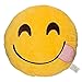 VOLOL SMLIFE Emoji Plush Pillow Smiley Emoticon Stuffed Cushion Yellow Round Soft Toy