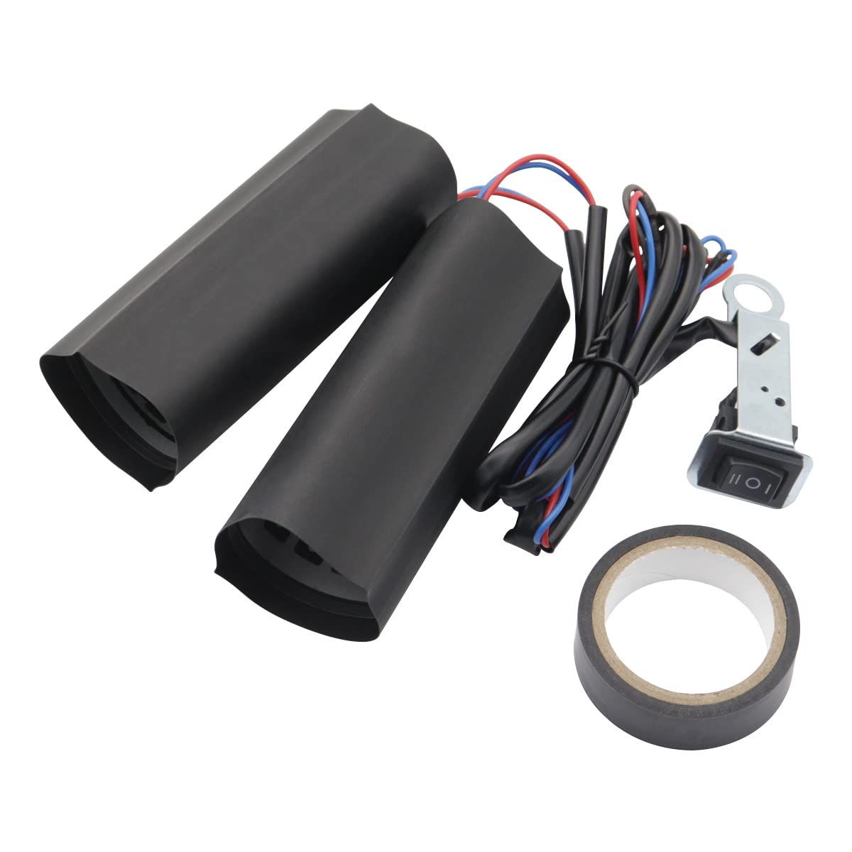 Motorcycle Heated Grip Pads, 12V Heated Motorcycle Handlebar Grip Cover Pad ATV Heated Grip Pad Winter Handlebar Heated Grip Pads Hand Warmerheated grips