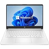 HP 14" HD Laptop, Windows 11, Intel Celeron Dual-Core Processor Up to 2.60GHz, 4GB RAM, 64GB SSD, Webcam(Renewed)