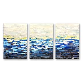 3 Panel Canvas Wall Art Abstract Color Pictures Home Wall Decorations for Bedroom Living Room Paintings Canvas Prints Framed - 16"x24" x 3 Panels