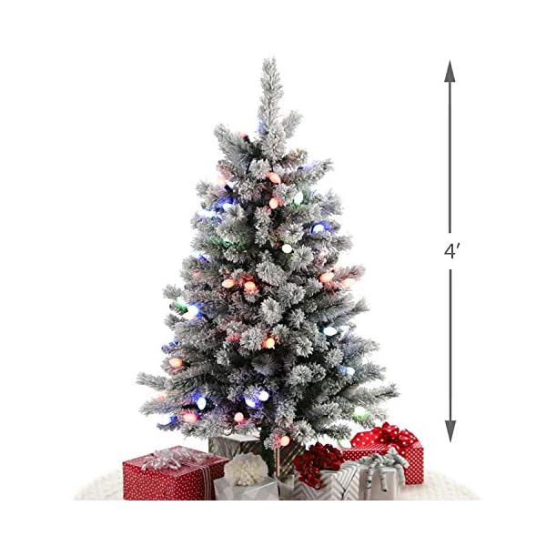 Hallmark Keepsake Ornament Flocked Christmas Tree with Musical Lights
