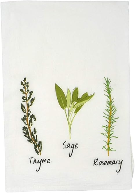 Amazon Maizie Clarke ハーブキッチンディッシュタオル セージ ローズマリータイム キッチンクロス オンライン通販