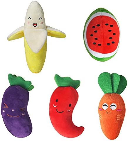 Dog Squeaky Chew Toys for Medium and Small Dogs (Set of 5)