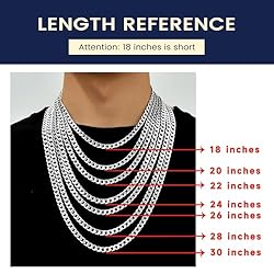 Suplight Chain Necklace Black Men 61cm, Punk Hip