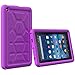 Fire 7 2015 Case - Poetic Rugged Protective Silicone Case [Corner/Bumper Protection][Grip][Sound-Amplification][Bottom Air Vents] for Amazon Fire 7 5th Gen (2015) Purple