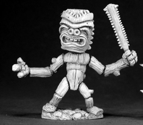 Reaper Miniatures Tiki, Wood Golem #02598 Dark Heaven Legends Unpainted Metal