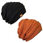 Bowbear 2 Piece Winter Knit Slouchy Beanie Bowbear 2 Piece Winter Knit Slouchy Beanie