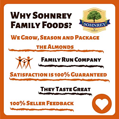 Smokey Jalapeno Spicy Almonds Bold Roasted Seasoned Snack Nuts from Sohnrey Family Foods 16 oz Single Bag - Image 5