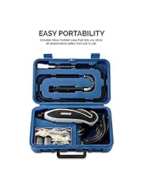 Neiko 10656A   Juego de accesorios para herramientas rotativas (152 piezas, con estuche organizador)