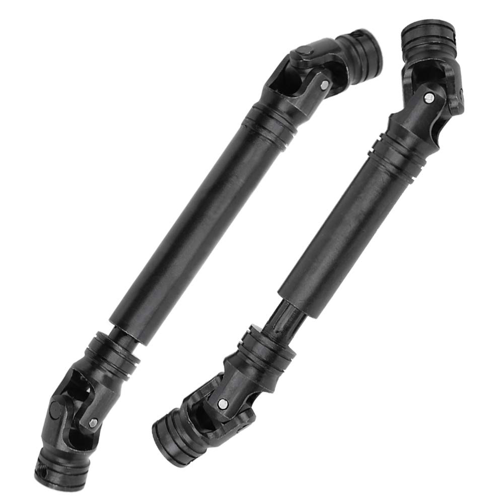 Drfeify 2Pcs RC Drive Shaft, Steel Multiple Spline Drive Shaft with Screws Compatible for for Defender RC Car