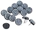 Katzco 1 inch -16 Pc. Felt Furniture Floor Pads – Hook In Protectors for Furniture, Tile, Hardwood, Laminate Flooring, Patio, Office, Work, Bedroom, Surfaces, Restaurants, Dining, Home and Kitchen