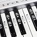 Piano and Keyboard Music Note Full Set Stickers for White and Black Keys with Piano Songs EBook; Transparent and Removable! Made in USA primary