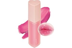 HOLIKA HOLIKA Heart Crush Bare Glaze Tint - K-Beauty Girlish & Juicy Color Lip Tint with Moisture Essence, Long-Lasting Moisture & High Shine, 0.1 fl.oz. (06 PUFFY)