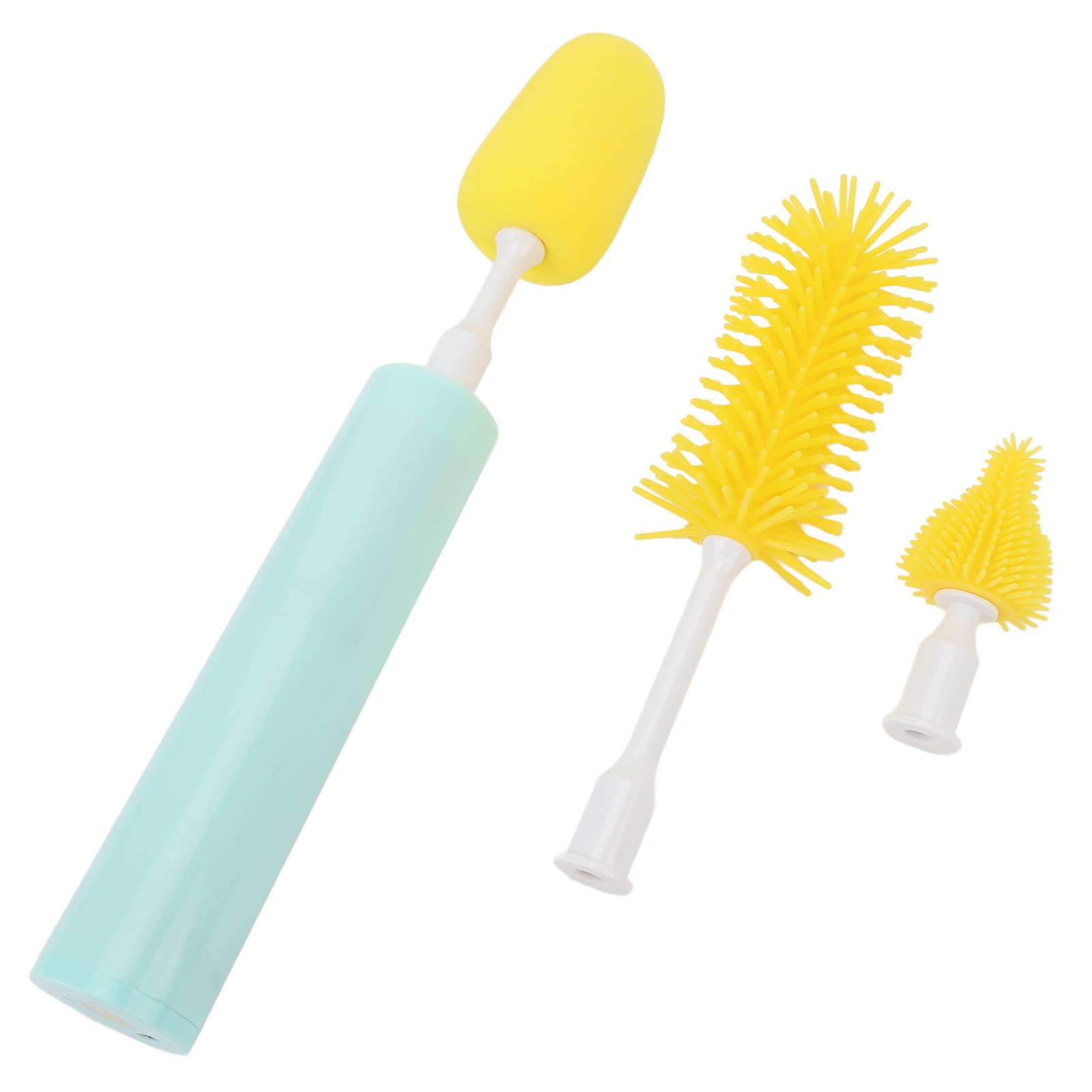Electric Bottle Brush Cleaner, Double Clean, 360° Cup Wall Cleaning, Rechargeable, IPX7 Waterproof, for Bottles, Nipples, Straws, Cups
