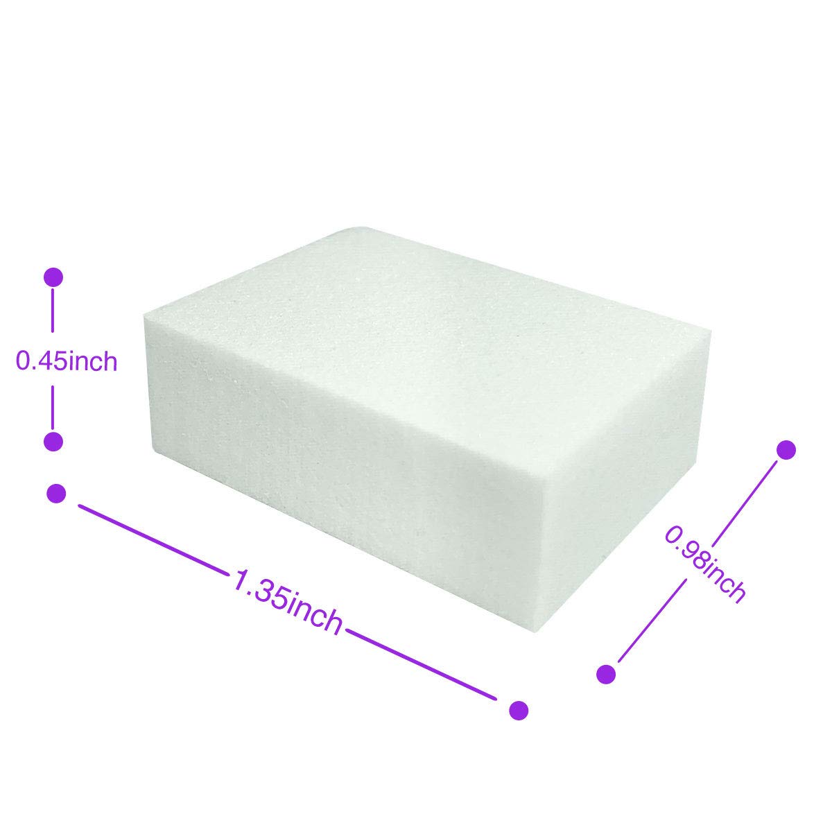 Nail Buffer Mini Block File 80/100 Grit Disposable Bulk, 130 Count (Orange) : Beauty