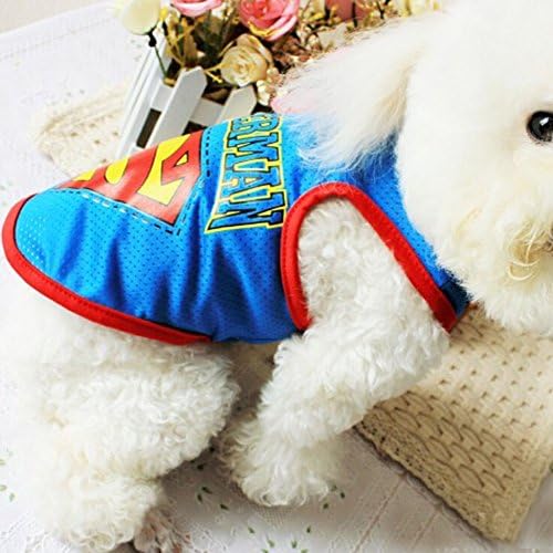Quno Pet Puppy Vest Summer Clothes Dog T-Shirt Blue XXL