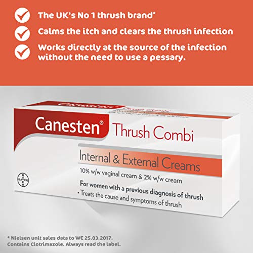 Canesten Thrush Combi Internal and External Cream, Complete Treatment