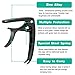 Guitar Capo, 2 Pack Universal Capo for Acoustic, Classical, Electirc Guitars, Ukulele, Banjo, Mandolin, Bass, 2-in-1 Acoustic Guitar Capo with Replacment of String Design for 6 & 12 String Instruments