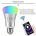 Smart LED Light Bulb, EEEKit E27 Wifi LED Light RGB Daylight Color Changing Bulbs, Smartphone Controlled, Works with Apple HomeKit, Alexa and Google Assistant (2 Pack)