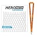 East Coast Dyes Goalie Mesh ECD Lacrosse HeroMesh Goalie 12D Semi-Soft Mesh White HeroGoalie with 1 Performall Lanyard HM-12D-Wht-SS-1P