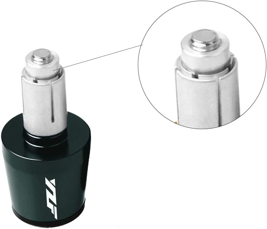 7/8"22mm Motorcycle Handlebar Ends Aluminum Handle Bar Grips Plugs Caps For Yamaha YZF R1 R3 R6 R125 R6S R25 600R(Titanium): Automotive