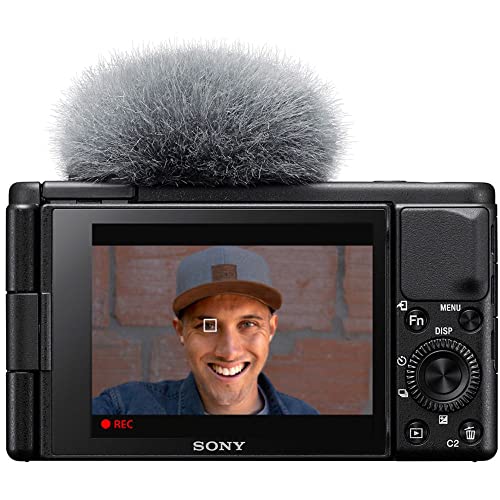 Sony ZV1 Digital Camera (Black) (DCZV1/B) + 64GB Memory Card + Card