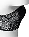 Strapless Padded Bandeau Floral Lace Back Tube Bra Tops