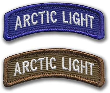 Two Arctic Light Infantry Tabs - Each one 2 1/2" X 1" - 6th Infantry, 172nd Infantry, Fort Richardson and Fort Wainwright Alaska - Light Infantry Division - Original Artwork by Bayonet Design