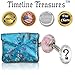 Timeline Treasures Pink Awareness Ribbon Charm for European Charm Bracelets Lampwork Glass Stainless Steel