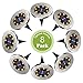 Solar Disk Lights, FERTOY 8 LED Bulbs Solar Ground Lights Outdoor Waterproof for Garden Yard Patio Pathway Lawn Driveway - Warm White (8 Pack)