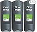 Dove Men Care, Body & Face Wash, Extra Fresh, Pack of 3, (13.52 Fl. Oz/400 ml Each)