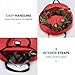 ZOBER Christmas Wreath Storage Container - 30 Inch, Waterproof Wreath Box - Dual Zippers, Durable Handles, & Card Slot - Holiday and Seasonal Wreath Storage Boxes - 2 Pk