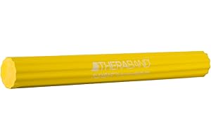 THERABAND FlexBar, Tennis Elbow Therapy Bar, Relieve Tendonitis Pain & Improve Grip Strength, Resistance Bar for Golfers Elbow & Tendinitis, Yellow, Extra Light, Beginner