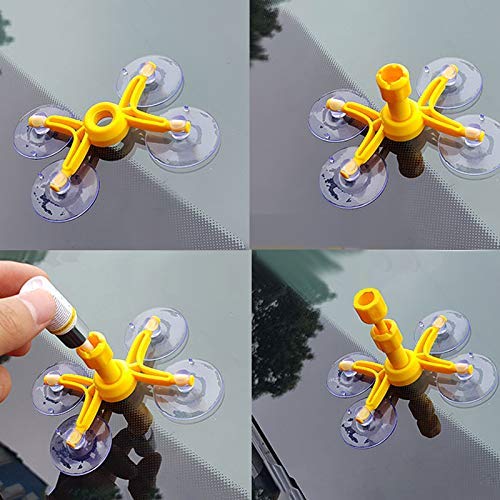 Windshield Repair Kit for Fix Car Cracks Auto Glass Chips, Bulls-Eye, Spider Web, Star-Shaped, Half-Moon Crescents, Quick Fix Windscreen Repair Tool Set Car Auto Windshield Repair Kit - Thumbnail 6