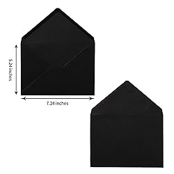 50 Pack A7 Colorful 5x7 Envelopes V Flap Invitation