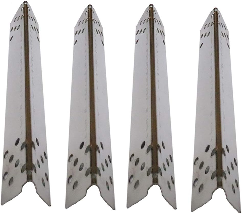 Htanch SN9441 (4-Pack) 15.0625 x 2.3125 inchs Stainless Steel Heat Plates for Brinkmann 810-6680-S Gas Grill