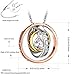 J.Rosée Necklaces, Engraved Dream Pendant Necklace with 925 Sterling Silver and 3A Cubic Zirconia, 18