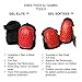 Gamba Tools GEL ELITE Adult Professional Knee Pads for Work & Gardening with Heavy Duty EVA Foam & Layered Gel Technology, Durable Hard Shell & Easy to Adjust Straps, Red