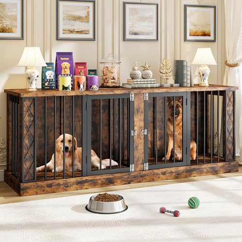 Kepptory Double Dog Crate Furniture
