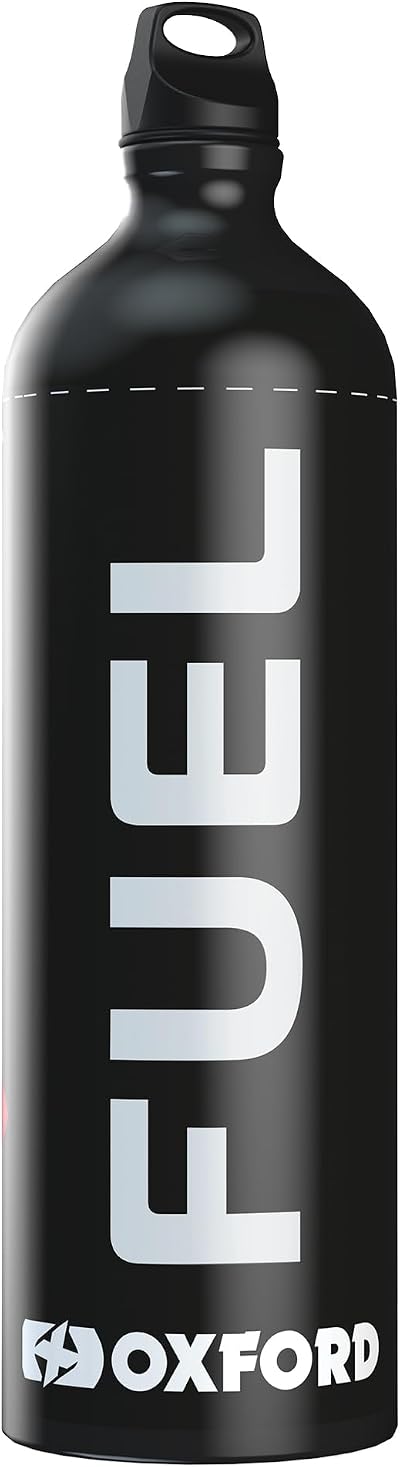 Oxford Fuel Flask 1.5L Portable Motorcycle Can Black OX834