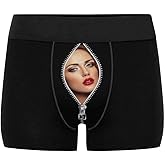 ADEDIY Custom Men's Boxer Briefs This Belongs to Me Boxers for Men Personalized Funny Wife Face Shorts Underwear