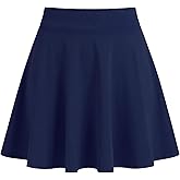 Ekfewou Little Girls Skirts Athletic Uniform Skirts Built in Shorts Casual Mini Skorts for Kids with Pockets