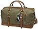 Iblue Upgraded Canvas Leather Weekender Sports Duffels Overnight Shoulder Bag #012031