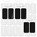 AUVON TENS Unit Pads 2X4 24-Pack, 2nd Gen Latex-Free Rectangular Replacement Pads Electrode Patches with Upgraded Self-Stick Performance for Electrotherapy