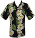 Hawaiian Shirt 10 Mens Hibiscus Floral Print Beach Camp Party Aloha Black XL