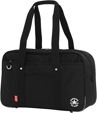 Amazon スクールバッグ コンバース Converse ナイロン 大きめ 45cm 可愛い スクバ 通学 男子 女子 75 25 ブラック 00 Converse コンバース シューズ バッグ