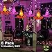 YUNLIGHTS Halloween Decorations 6Pcs Witchs Hat Decor Light 33ft String Lights for Indoor,Outdoor,Garden, Trees, Party Decor