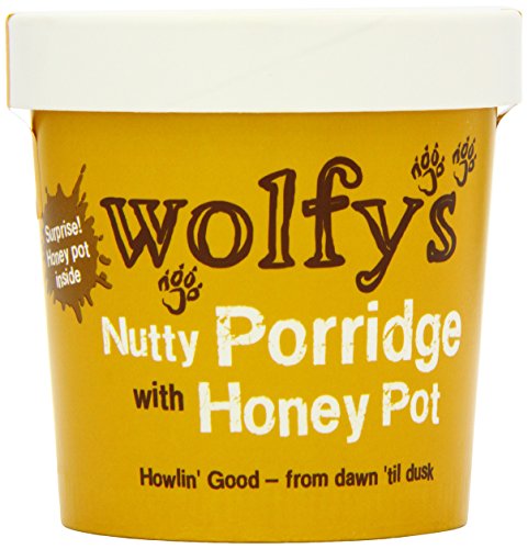 Wolfy's Nutty Porridge with Honey Pot, 6 x 90g