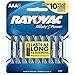 Rayovac High Energy AAA Batteries (8 Pack), Alkaline Triple A Batteries
